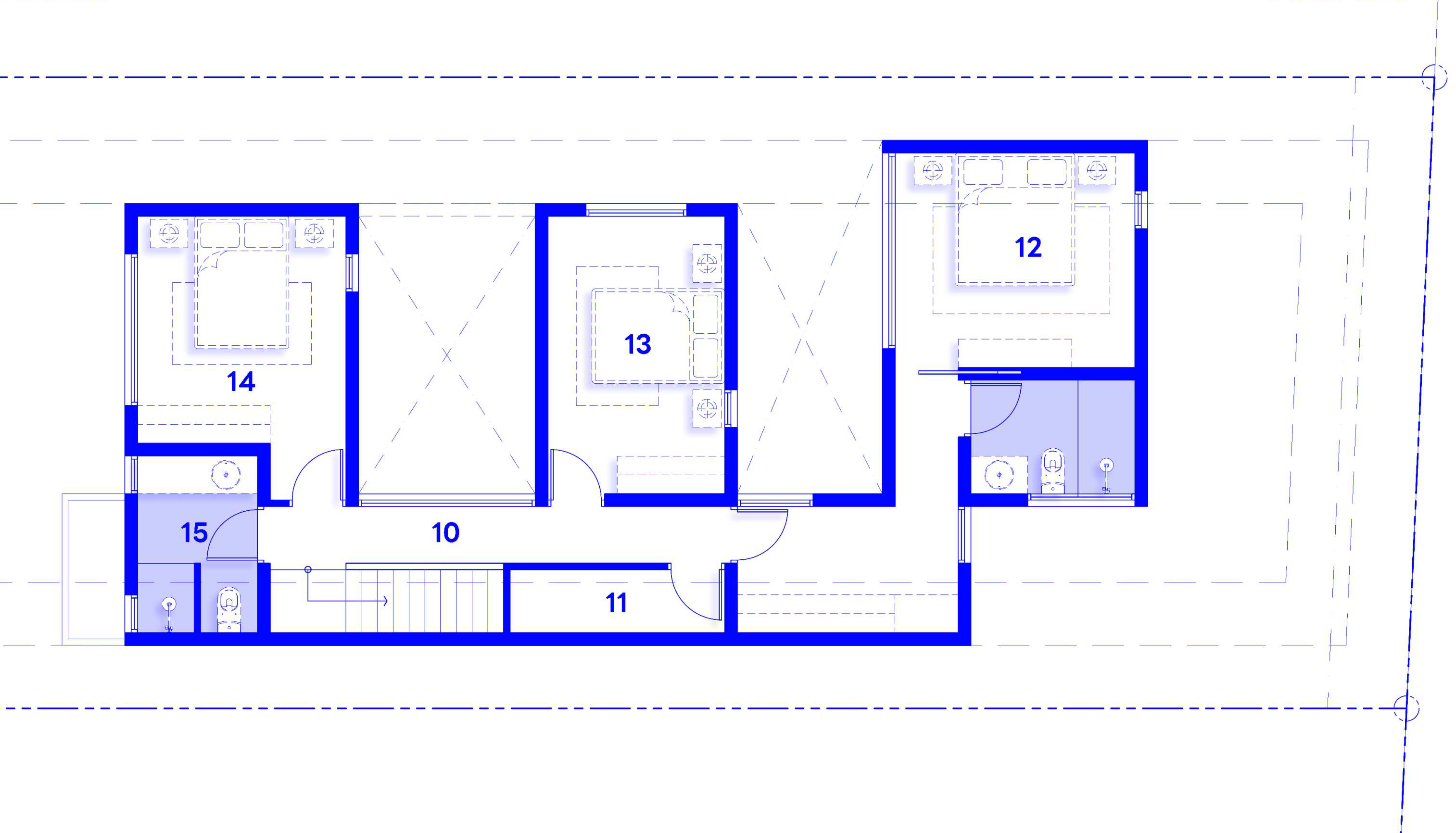แบบแปลนบ้านชั้นที่ 2